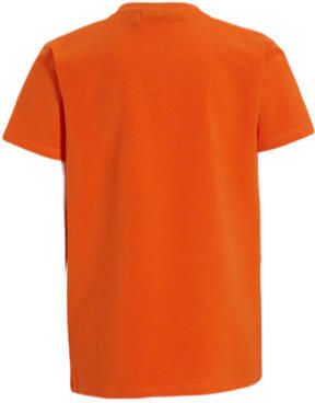 Orange Stars T-shirt Polat met printopdruk oranje Jongens Katoen Ronde hals 110 116