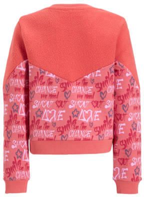 Orange Stars teddy sweater Nicole roze Trui Meisjes Katoen Ronde hals All over print 116