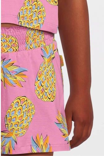 Orange Stars top + short Pieke met all over print roze Shirt + broek Meisjes Katoen Ronde hals 110 116 - Foto 5