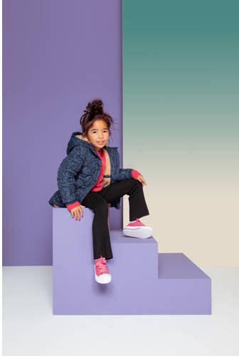 Orange Stars winterjas Natanja met panterprint blauw Meisjes Polyester Capuchon 104 - Foto 2