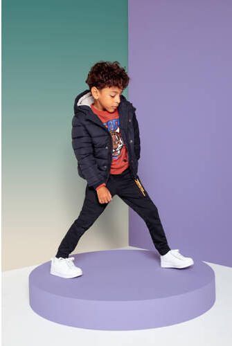 Orange Stars winterjas Nicolaas navy Blauw Jongens Polyester Capuchon Effen 116 - Foto 2