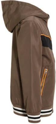 Orange Stars zomerjas Pablo bruin Jongens Polyester Capuchon Meerkleurig 104