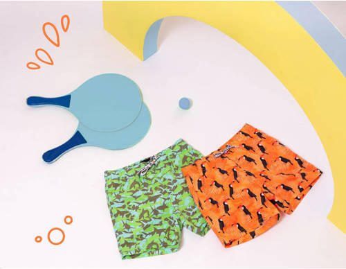 Orange Stars zwemshort groen Jongens Polyester All over print 140-146 - Foto 2