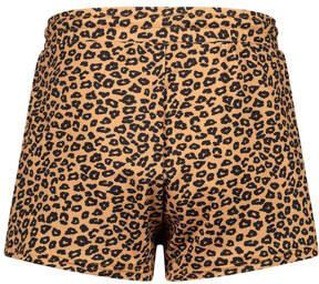 Orange Stars zwemshort met panterprint bruin Meisjes Polyester 104-110