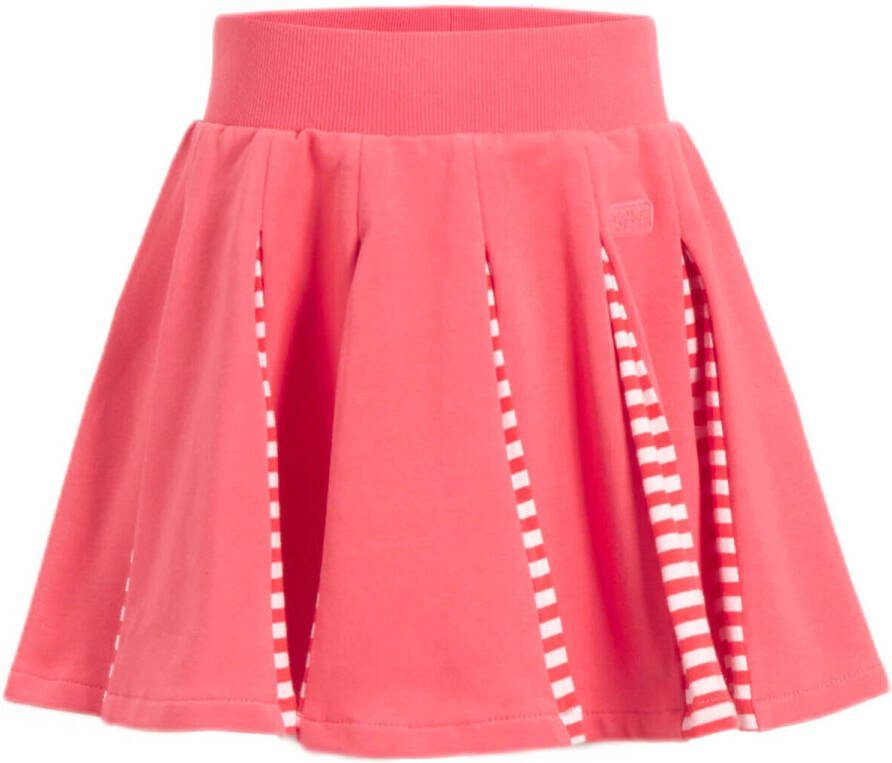 Orange Stars rok Merel met plooien roze Meisjes Stretchkatoen Effen 104