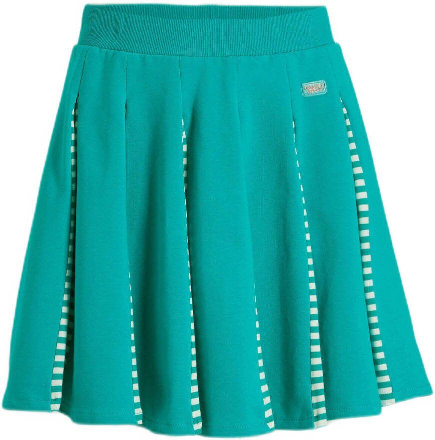 Orange Stars rok Merel met plooien mintgroen Meisjes Stretchkatoen Effen 104