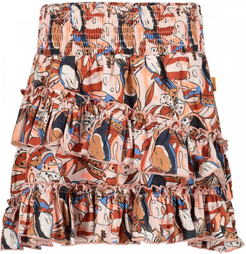 Orange Stars rok met all over print multi Meisjes Katoen All over print 152-158