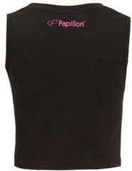 Papillon crop sporttop zwart multi Sport t-shirt Meisjes Katoen Ronde hals 164 - Foto 2