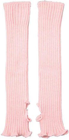 Papillon enkelwarmers roze Meisjes Acryl Effen | Enkelwarmers van