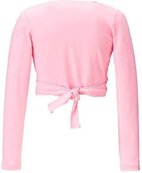 Papillon sportvest roze Meisjes Katoen V-hals 128-140
