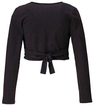 Papillon sportvest zwart Meisjes Katoen V-hals Effen 152 164