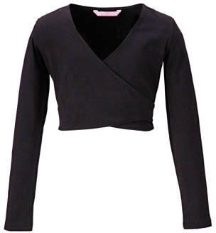 Papillon sportvest zwart Meisjes Katoen V-hals Effen maat 104-116 - Foto 2