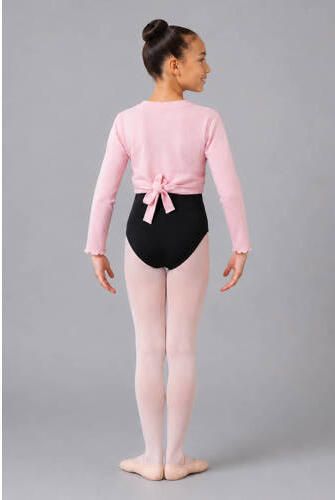 Papillon wikkelvest roze Sportvest Meisjes Rayon Overslagkraag Effen maat 152-164 - Foto 3