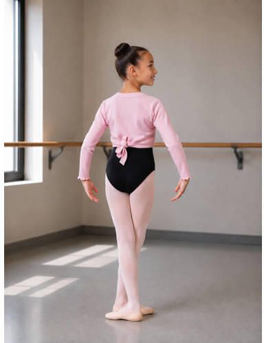 Papillon wikkelvest roze Sportvest Meisjes Rayon Overslagkraag Effen maat 152-164 - Foto 2