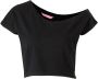 Papillon sportshirt zwart Sport t-shirt Meisjes Viscose Ronde hals 104 - Thumbnail 1
