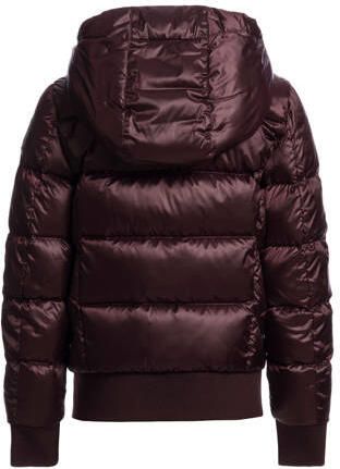 Parajumpers puffer jas donkerrood Meisjes Polyester Capuchon Effen
