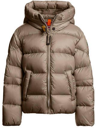 Parajumpers pufferjas zand Beige Meisjes Polyamide Capuchon Effen