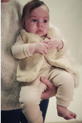 Petite Maison romper + broek Stormy beige Set Meisjes Katoen Ronde hals - Foto 2