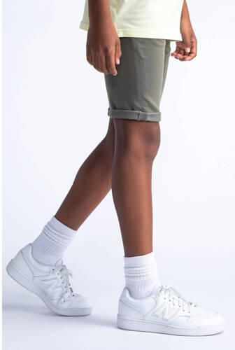 Petrol Industries denim short legergroen Korte broek Jongens Katoen Effen 152