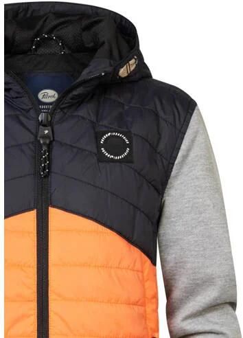 Petrol Industries gewatteerde zomerjas oranje Jongens Nylon Capuchon Meerkleurig 140 - Foto 2
