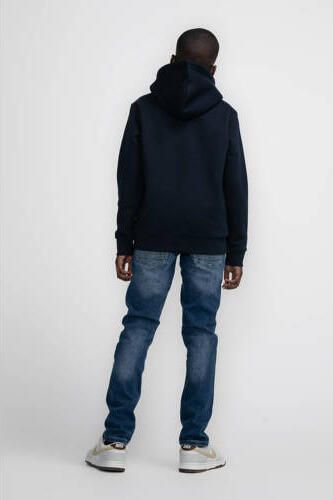 Petrol Industries hoodie blauw Trui Jongens Sweat Capuchon Effen 164