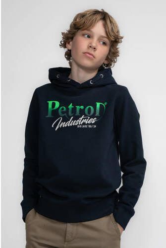 Petrol Industries hoodie blauw Trui Jongens Sweat Capuchon Printopdruk 140 - Foto 2