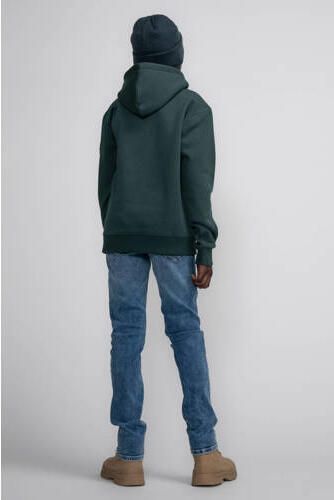 Petrol Industries hoodie groen Trui Jongens Sweat Capuchon Effen 116