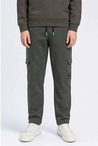Petrol Industries junior relaxed fit cargo joggingbroek kaki Groen Jongens Sweat - Foto 4