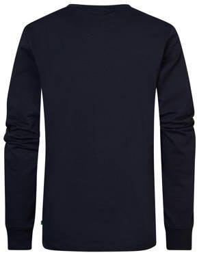 Petrol Industries longsleeve donkerblauw Jongens Stretchkatoen Ronde hals 116 - Foto 3