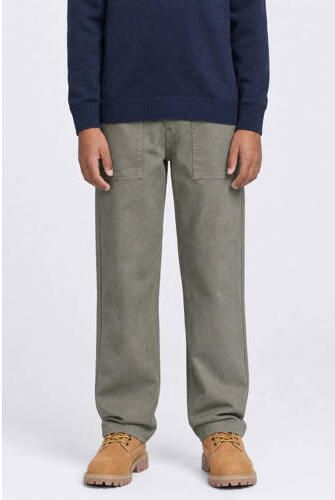 Petrol Industries loose fit jeans kaki Groen Jongens Denim Effen - Foto 4