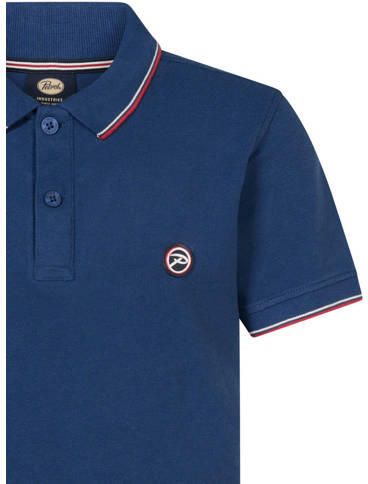 Petrol Industries polo midenblauw Jongens Katoen Polokraag Effen 116