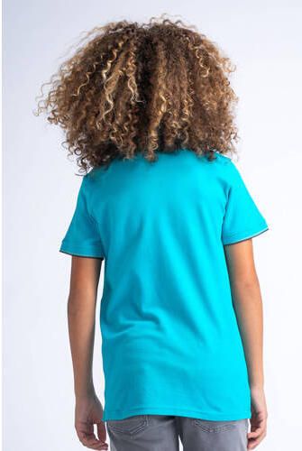 Petrol Industries polo turquoise Blauw Jongens Katoen Polokraag Effen 176
