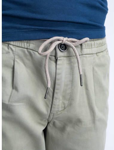 Petrol Industries regular fit broek kaki Groen Jongens Katoen Effen 152