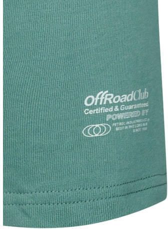 Petrol Industries regular waist sweatshort groen Korte broek Printopdruk - Foto 4