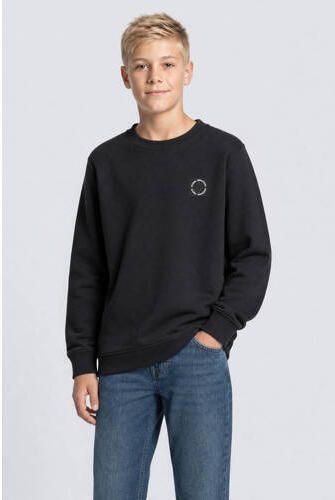 Petrol Industries sweater met logo zwart Jongens Katoen Ronde hals Logo - Foto 3