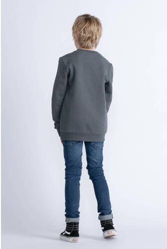 Petrol Industries sweater met printopdruk donkergrijs Printopdruk 128 - Foto 3