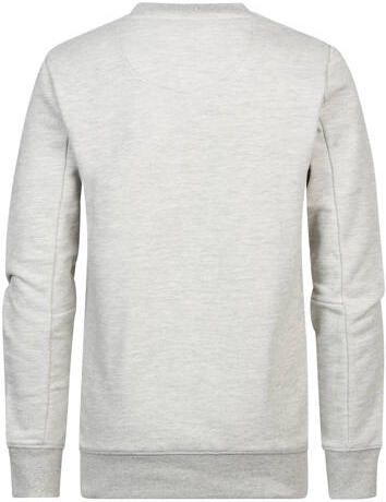 Petrol Industries sweater met printopdruk lichtgrijs melange Printopdruk 116 - Foto 2