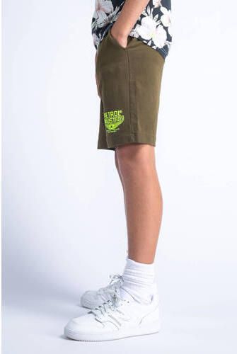 Petrol Industries sweatshort mosgroen limegroen Korte broek Jongens Katoen 116
