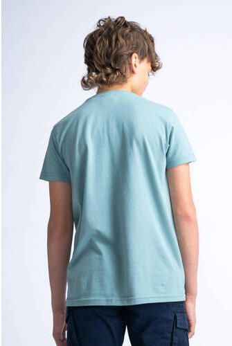 Petrol Industries T-shirt grijsblauw Jongens Katoen Ronde hals Effen 116 - Foto 3