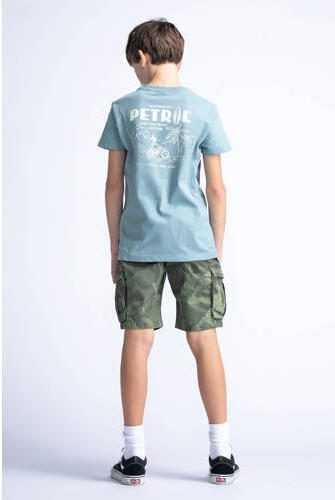 Petrol Industries T-shirt grijsblauw Jongens Katoen Ronde hals Effen 152 - Foto 2