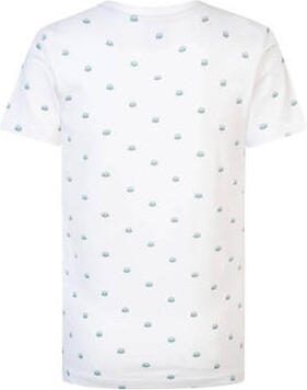 Petrol Industries T-shirt met all over print wit Jongens Stretchkatoen Ronde hals 116 - Foto 3