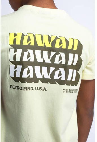 Petrol Industries T-shirt met backprint geel Jongens Katoen Ronde hals 128 - Foto 2