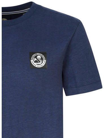 Petrol Industries T-shirt met backprint middenblauw Jongens Katoen Ronde hals 116