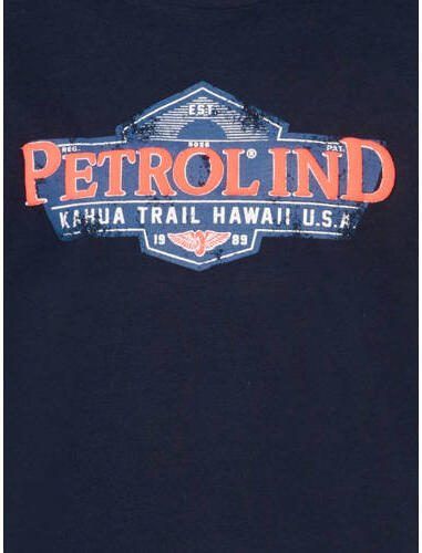 Petrol Industries T-shirt met logo donkerblauw Jongens Katoen Ronde hals 116 - Foto 2