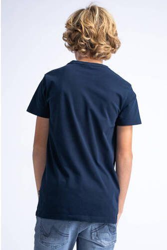 Petrol Industries T-shirt met logo donkerblauw Jongens Katoen Ronde hals 116 - Foto 3