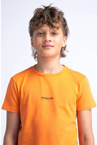 Petrol Industries T-shirt met logo feloranje Jongens Katoen Ronde hals 128 - Foto 2