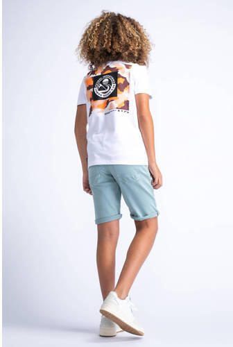 Petrol Industries T-shirt met logo wit Jongens Katoen Ronde hals Logo 140 - Foto 2