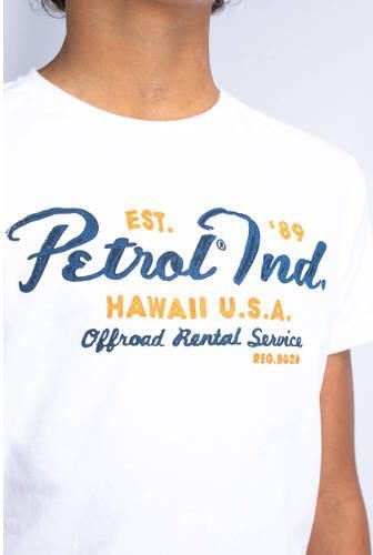 Petrol Industries T-shirt met logo wit Jongens Katoen Ronde hals Logo 116 - Foto 2
