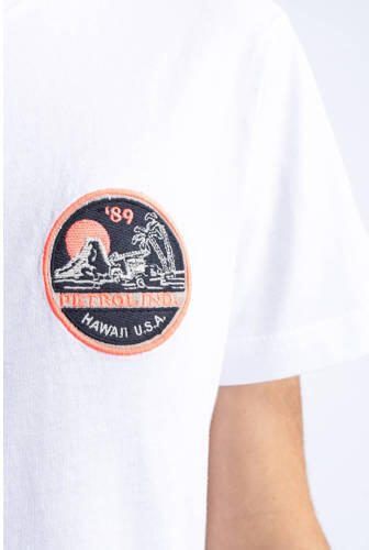 Petrol Industries T-shirt met logo wit Jongens Katoen Ronde hals Logo 164 - Foto 2