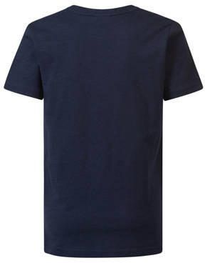 Petrol Industries T-shirt met printopdruk navy Blauw Jongens Katoen Ronde hals 116 - Foto 3